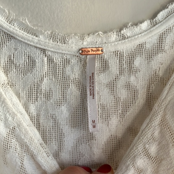 Ivory Lace Free People Mini Dress - M - Picture 5 of 7